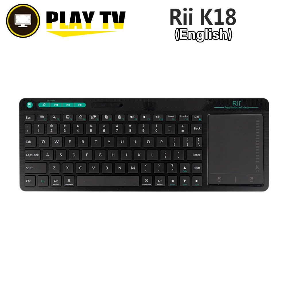 [Подлинный] Rii K18, английский, русский, 2,4G, мини беспроводная клавиатура Fly Air mouse, тачпад для ПК, HTPC, Smart tv Box, телеприставка