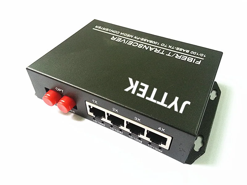 

1 Fiber to 4 UTP Unmanaged 10/100Mbps Megabit Ethernet Fiber Switch doul fiber 20km FC