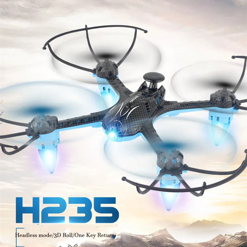 

H235 RC 3D Roll Quadcopter 2.4Ghz Gyro Wifi FPV Drone Real-Time APP Control Headless Mode with LED for Kids Christmas Toy Gift