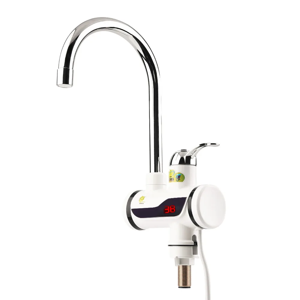 

2017 ABS LED Digital Display Faucet Instant Heating Electric Water Heater Tap High Temperature Resistant Faucet