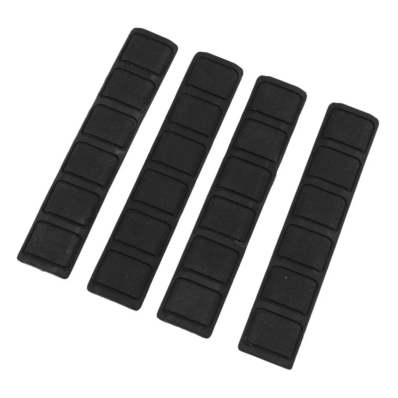 

High Quality 4 pieces Tactical KeyMod Rubber soft Rail Cover Keymod Rail Panels B type BK DE