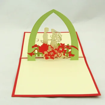 

Qubiclife cubic life garden wedding wedding invitation cards handmade stereo