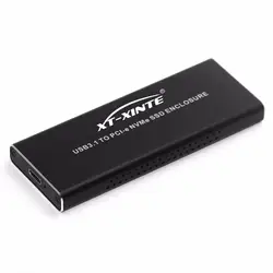 Рассеивание M.2 SSD Внешний корпус HDD USB3.1 к PCI Express NVME NGFF жесткий диск случае PCI Express Тип-к Тип-C