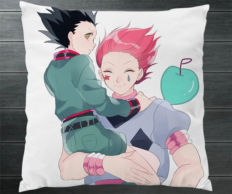 HUNTER X GON FREECSS Hisoka Двусторонняя наволочка с мультяшным принтом Манга Аниме Подушка