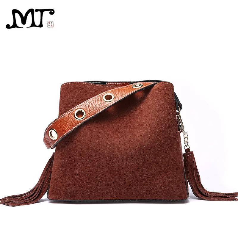 MJ Bag Ladies Genuine Leather Tassel Handbag Real Leather Tote Bag Retro Suede Shoulder Handbag Crossbody Messenger Bags Solid MJ Bag Ladies Genuine Leather Tassel Handbag Real Leather Tote Bag Retro Suede Shoulder Handbag Crossbody Messenger Bags Solid