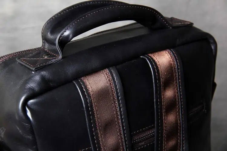 Мужской рюкзак из натуральной кожи, 14 дюймов, сумка для ноутбука, дорожная сумка на плечо, ручной работы, мужской и женский кожаный рюкзак, Классические повседневные сумки