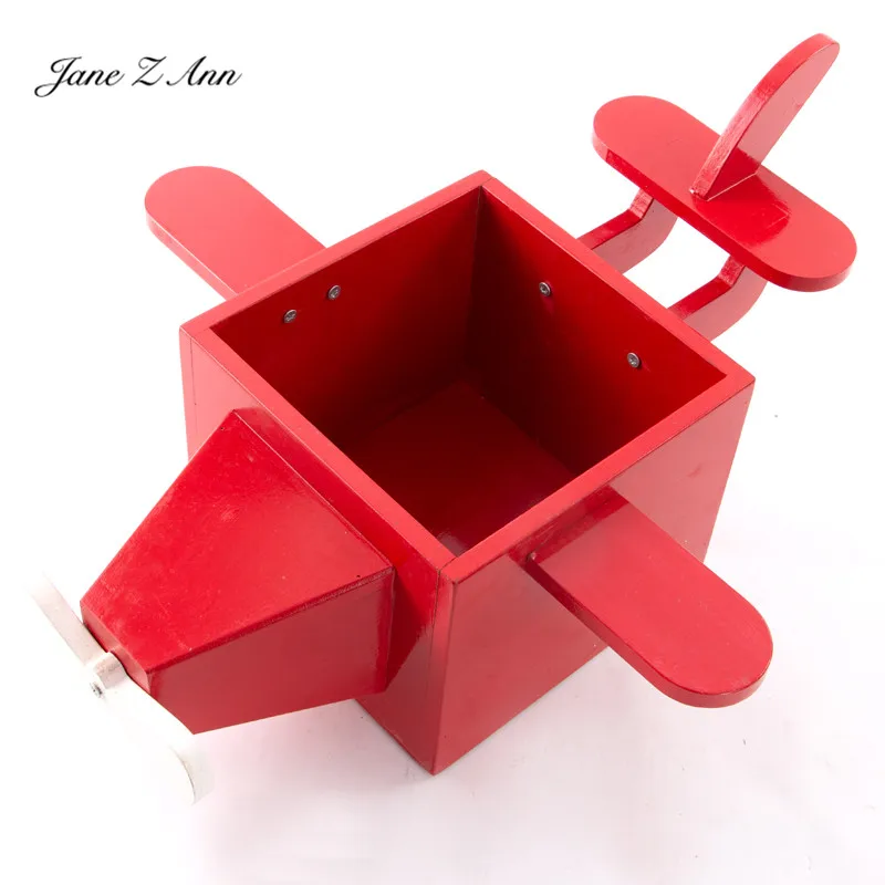 

Jane Z Ann Newborn props wooden red aircraft plane infant studio shooting accessories 65*58*37cm