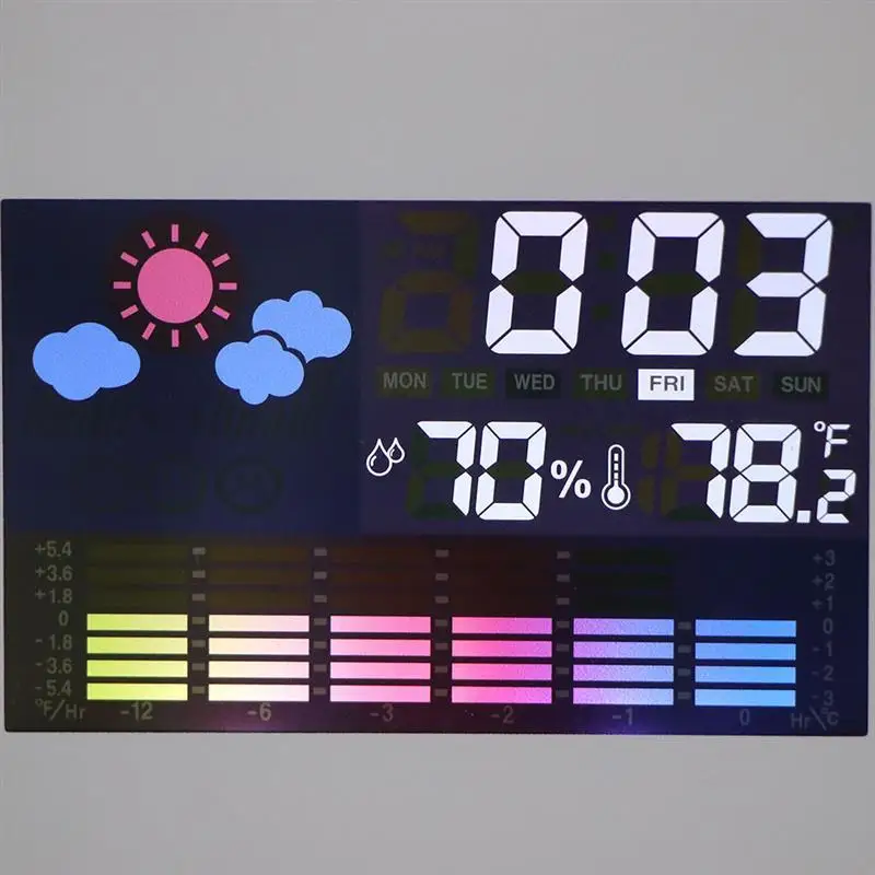 Цифровой проекции будильник часы Метеорологическая станция с Температура термометр влажности гигрометр/прикроватные Wake Up часы проектора