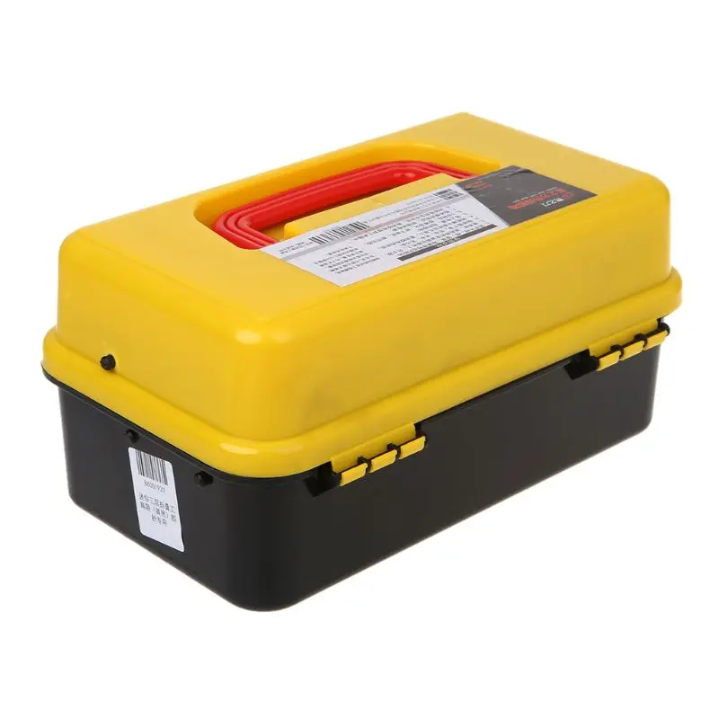 3 Layer Folding Tool Storage Box Portable Hardware Toolbox Multifunction Car Repair Container Case