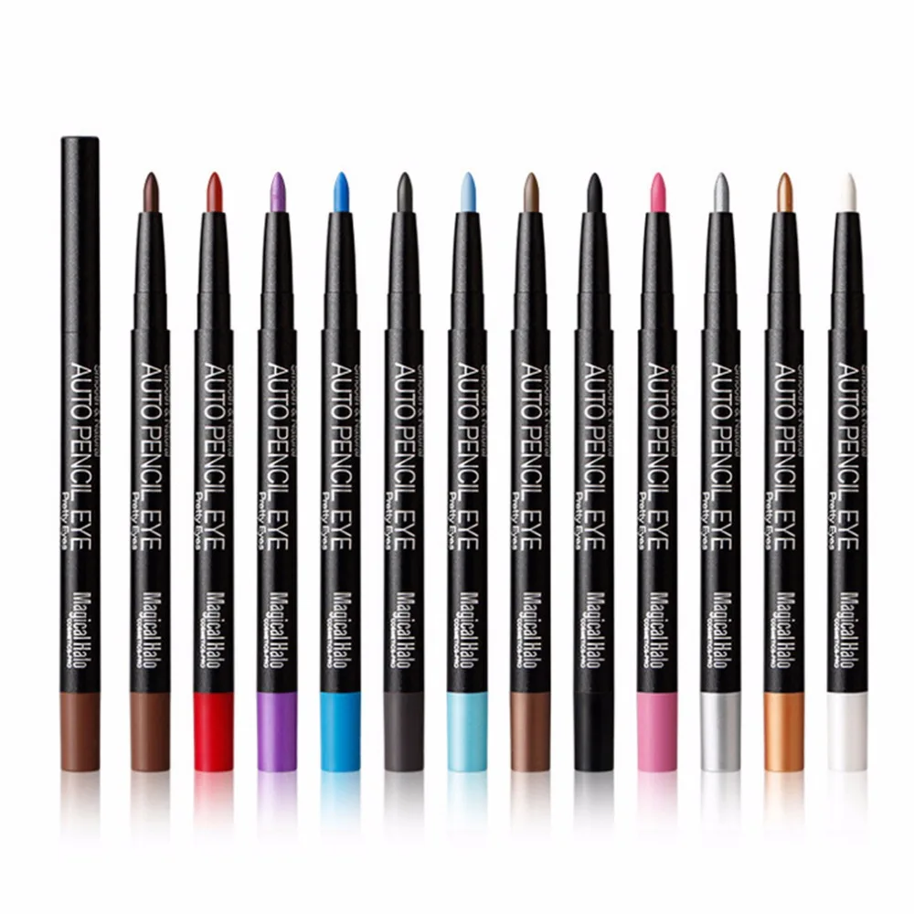 12 Colors Shimmer Eyeliner Eyebrow Eye Shadow Pen Sticks Cosmetic