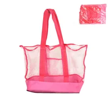 Сумка для купания Открытый Спорт Для женщин Пляжная сумка сетка песок купальный пляжный купальный чемодан сумки для хранения сумки на плечо сумка-мешок