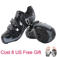 Doobun дорожный Велосипедный спорт обувь для мужчин и женщин дышащая обувь для шоссейного велосипеда авто-замок спортивная обувь/тапки Ciclismo зеленый