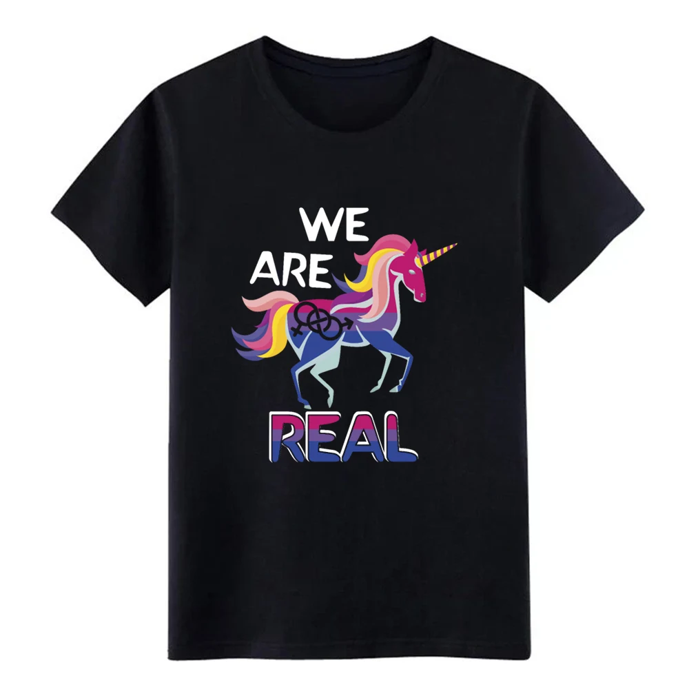 

bisexual pride bisexuality unicorn and bisexual t shirt create cotton S-XXXL clothing Interesting Casual Spring Autumn shirt