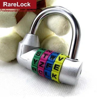 

LHX 5 Color Zinc Alloy Letter Code Combination Password Lock For Box Door Suitcases Travel Bag Locker Fitting Room Locks a