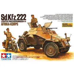 OHS Tamiya 35286 1/35 Северная Африка легче Panzerwagen 4x4 Sd Kfz 222 сборки AFV Модель Строительство наборы