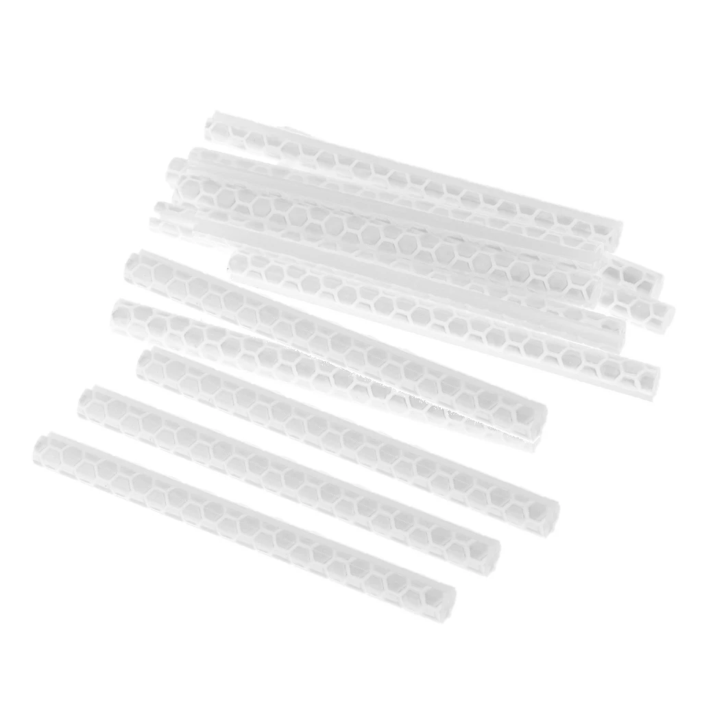 Set of 12 MTB Cycling Reflective Rod Bike Bicycle Spoke Reflector Clip on Wheel Rim