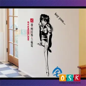 

EVA Asuka Wall Stickers Evangelion Warrior Edition No. 2 machine comic guest wall stickers
