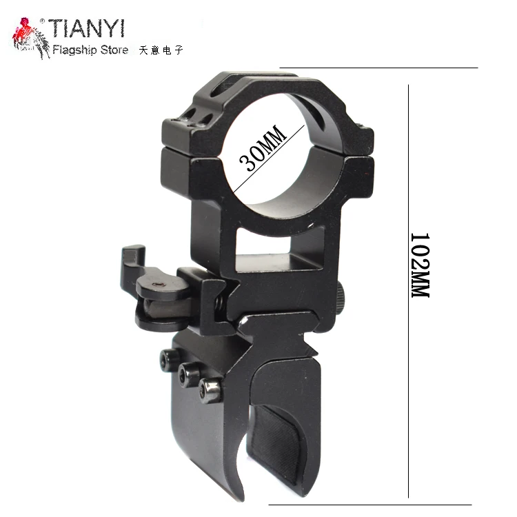 

Offset Rifle Scope Flashlight Torch Gun Laser Mount 20mm Weaver Picatinny Rail Hunting Caza Accessories Flashlight Mount Holder