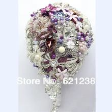 EMS,, европейская популярная фиолетовая синяя брошь, ручной работы невесты, цветы/Букет капли воды/Свадебные букеты на заказ