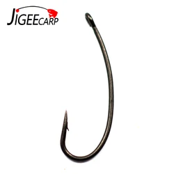 Hameçon de pêche à la carpe à longue tige, crochets à longue tige, enduit, pour plate forme de carpe, accessoires, 30 pièces 