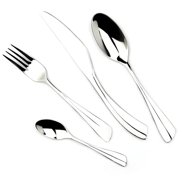 Jankng 4pcs Lot Luxury Cutlery Set Stainless Steel Dinnerware Jankng 4pcs Lot Luxury Cutlery Set Stainless Steel Dinnerware Fork Knife Teaspoon Best Family