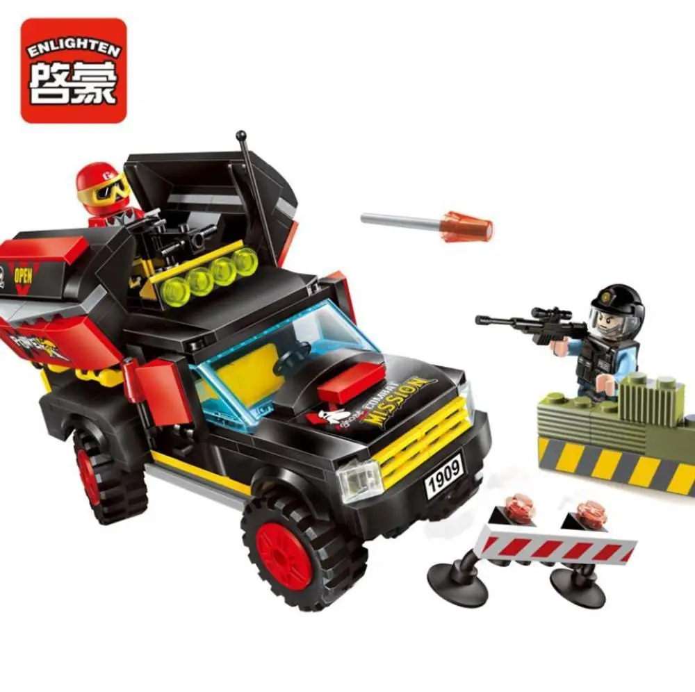 

2017 Enlighten New Police Series Special Police Force Educational Toys Building Block sets Bricks Toys Gift For Children