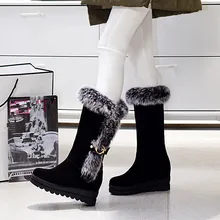 High Quality Autumn Winter Women Mid Calf Snow Boots Platform Woman Short Boots Ladies Shoes botas Plus Size 34 – 40 41 42 43