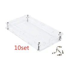 10 шт. MEGA2560 R3 макетная плата коробка оболочка крепежная рама макетная доска акриловая оболочка