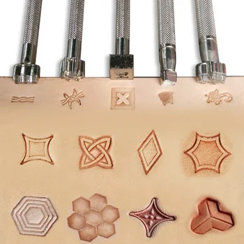 

High-Quality Leather Printing Tool Precision Engraving DIY Leather Craft Tools Hard Steel Patterns Borders Preparation Geometry