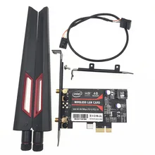 С AC88U 8Dbi антенный набор настольных карт PCI-E для Intel 8265 8260 двухдиапазонный 802.11ac Bluetooth 4,0