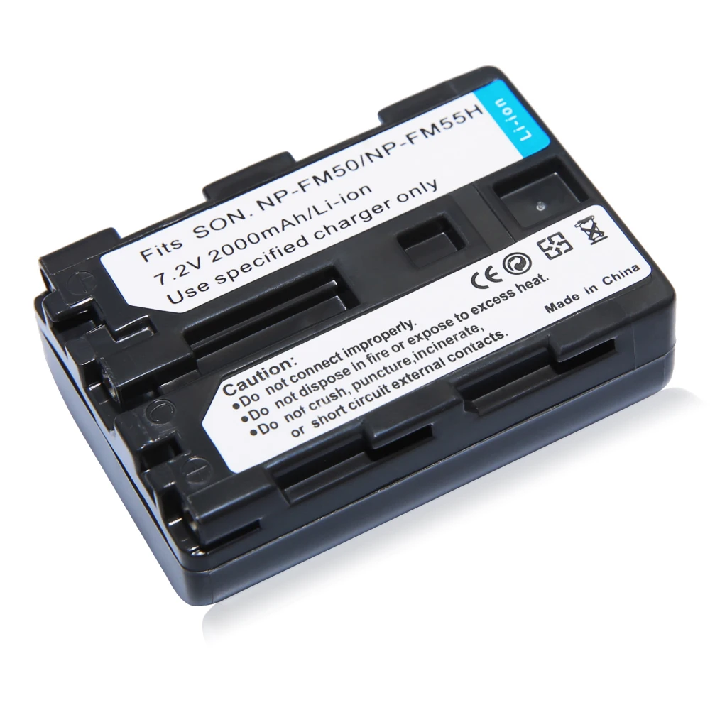 1* NP FM50 NP FM50 FM55H Batteries Pack For Sony NP FM51 NP FM30 NP ...