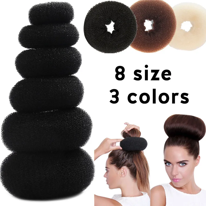 

Hair Bun Maker Donut Magic Foam Sponge Easy Big Ring Hair Styling Tools Products Hairstyle Hair Accessories For Women Lady
