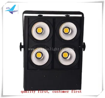 

Free shipping 4 eyes 4X100w cool white or warm white cob led audience blinder light dmx stage auto sound control lighting