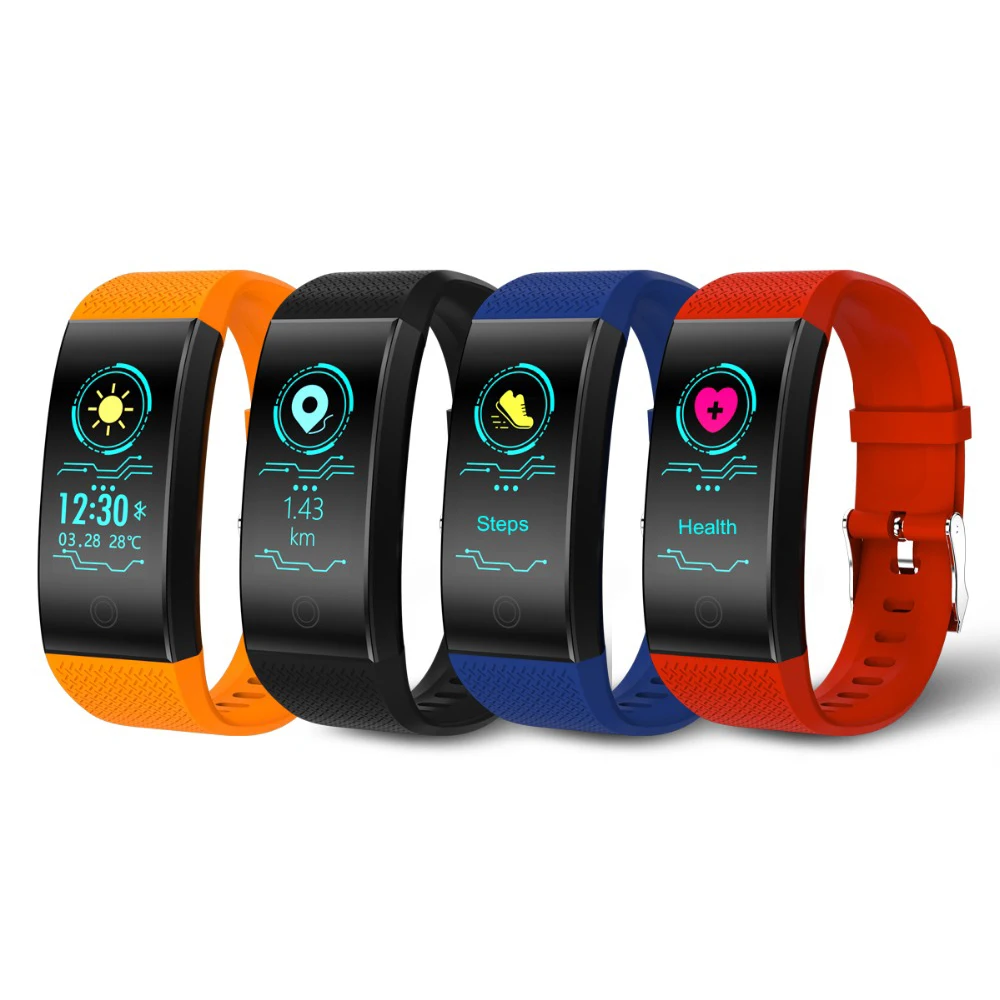 

QW18 Fitness Bracelet Smart Band Pedometer Bracelet Heart Rate Monitor IP68 Waterproof Tracker Intelligent Clock PK Mi Band 3 2