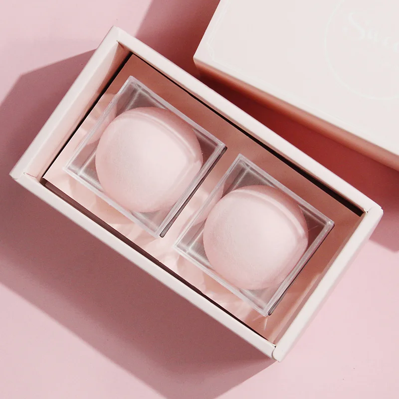 

Professional Makeup Sponge Puff for Basic Products Concealer Fashion Make Up 2 Type To Choose Girl's Heart Cute Cub Shape Pink