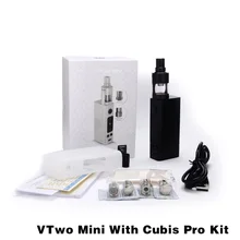 100% Original Joyetech eVic VTwo Mini With Cubis Pro Kit 75W box Mod Temp Control elektronik cigarette Updated Evic VTC Mini Kit