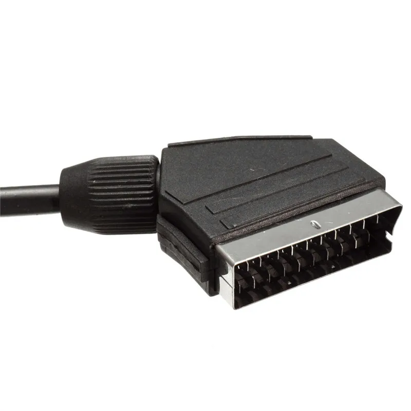 100 шт. 21 pin Scart до 3 RCA вилки 1 5 м футов для аудио видео коннектора электроники