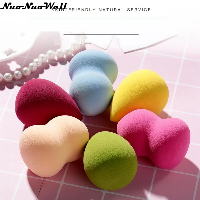 

50pcs/set Beauty Smooth BB Cream Dry Wet Powder Makeup Sponge Puff Makeup Foundation Puff Tools Accessories randomly color