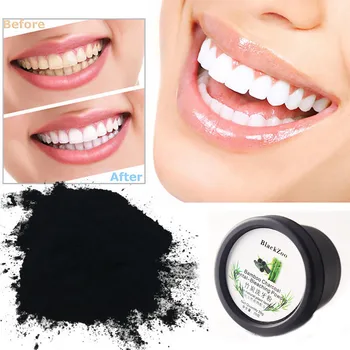

50g Black Teeth Whitening Powder Natural Organic Activated Charcoal Bamboo Toothpaste Cleaning Packing Premium FD
