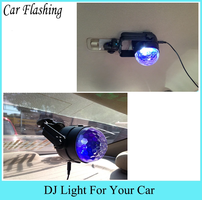 

Car Flashing 1Pcs RGB Music rhythm activated DJ disco stage effects Bracket line usb 12V mini LED decoration light automobile