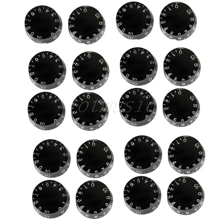 Buy 20 pcs Black Speed Knob Guitar Control Knob For