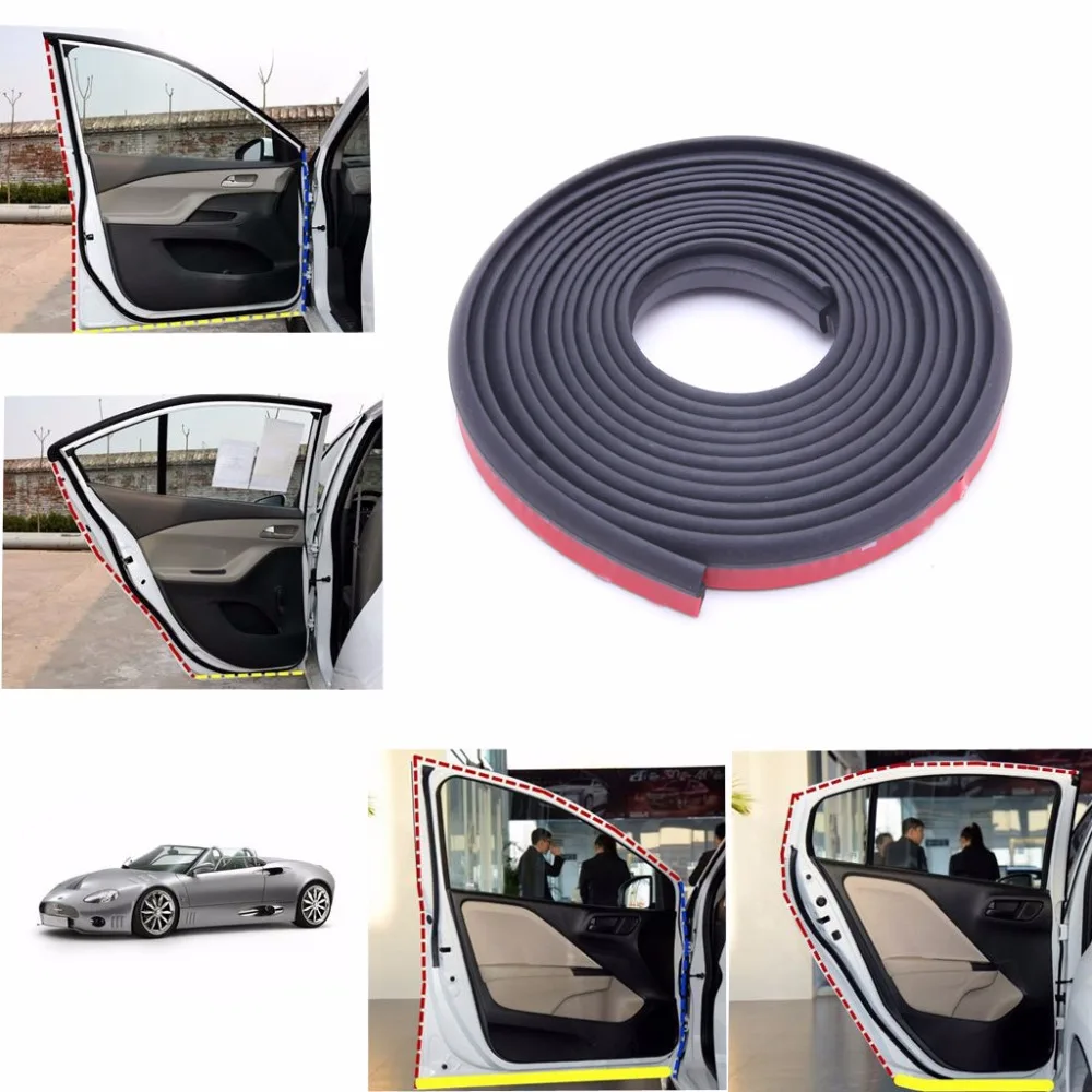 

4m Z Shape Car Door Rubber Weather Seal Strip EPDM Noise Insulation Weatherstrip Car Rubber Seal Car Accessories