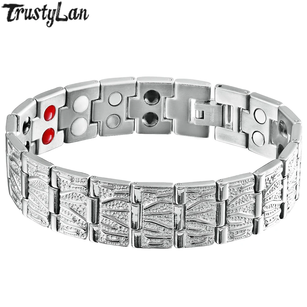 Мужские ювелирные изделия из нержавеющей стали, здоровые магниты, мужской браслет, для мужчин, Электротерапия, магнитные мужские браслеты и браслеты,, Подарки для него