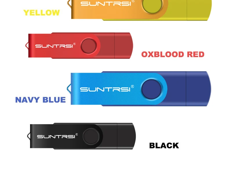 Suntrsi OTG USB флеш-накопитель поворотный флеш-накопитель USB палка для Android смартфонов флеш-накопитель индивидуального производства логотип USB палка