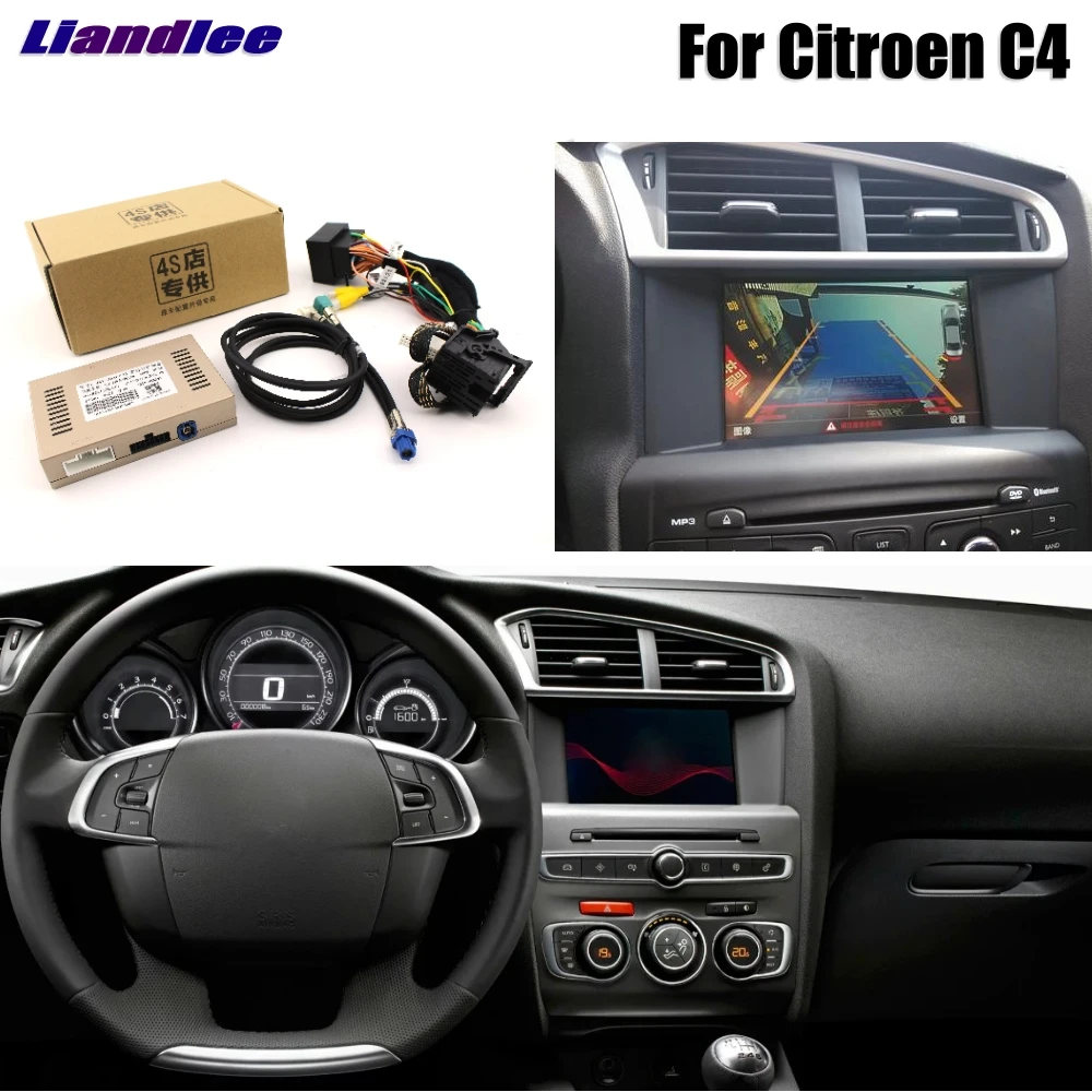 

Liandlee Parking Camera Interface Reverse Back Up Park Camera Kits For Citroen C4 2010~2018 Original Display Upgraded