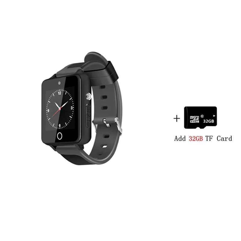 ZGPAX оригинальные Смарт-часы S9 MTK6580 Android 5,1 двухъядерный 1 Гб+ 16 ГБ gps WiFi Bluetooth 4,0 SmartWatch телефон PK qw09 KW06 KW88 - Цвет: black add 32GB