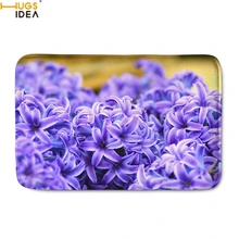 HUGSIDEA современный стиль Hyacinth цветочный принт дверь ковер домашний декоративный гостиная пол коврики Нескользящие входные внутренние коврики