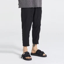 Новая мужская одежда стилист волос личности свободные досуг штаны шаровары девять брюки плюс размер костюмы 27-46