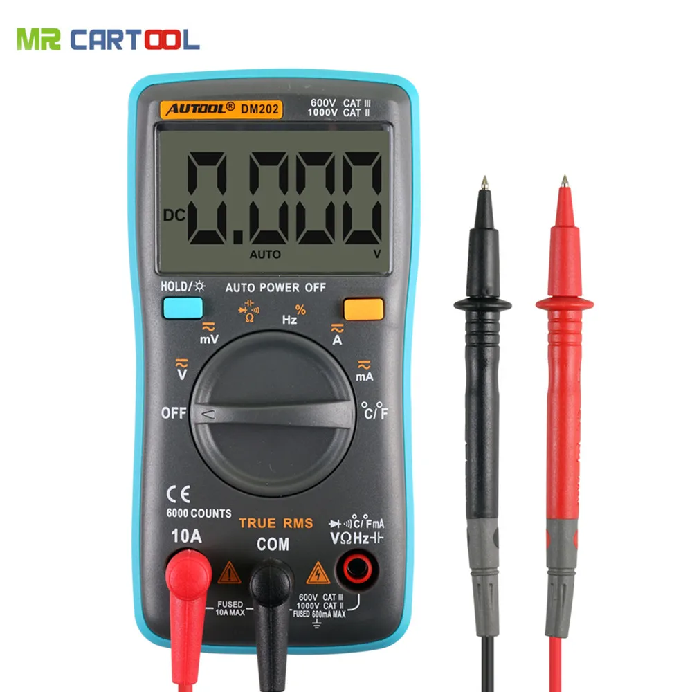 Prix pour Autool dm202 portable autoranging multimètre numérique 6000 points rétro-éclairage ac/dc ampèremètre voltmètre ohm mètre portatif zt102 Prix pour Autool dm202 portable autoranging multimètre numérique 6000 points rétro-éclairage ac/dc ampèremètre voltmètre ohm mètre portatif zt102