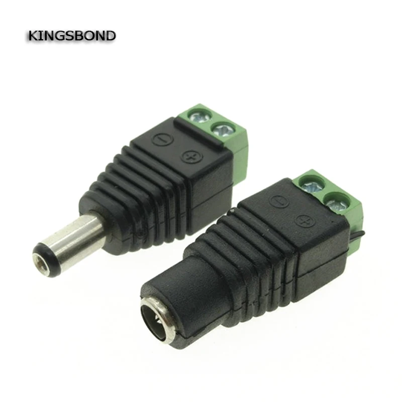 

10pcs DC female or male plug 5 pairs DC Connector 5.5mm For LED Strip Light CCTV Camera